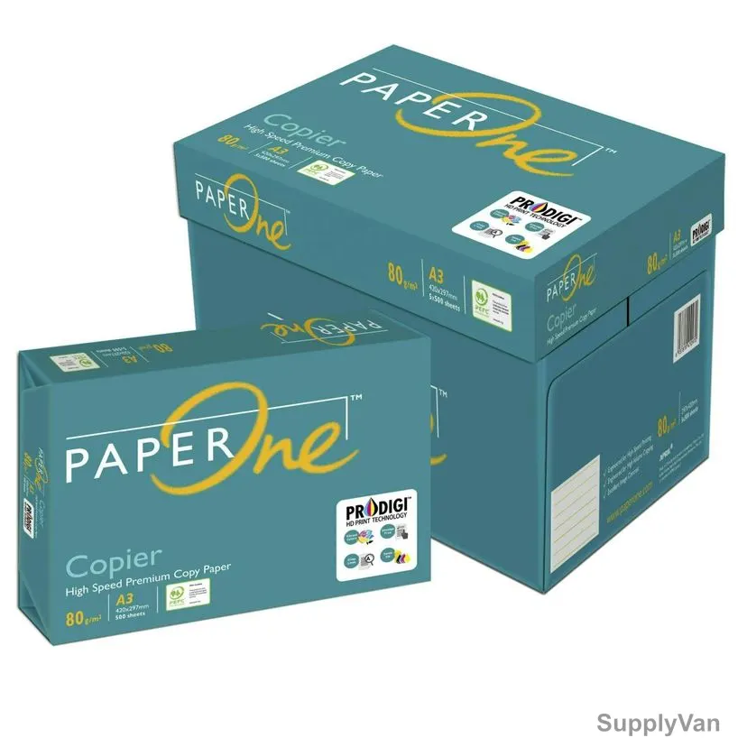 PaperOne Copier Premium Copy Paper, P1C80A3C, A3, 80 GSM, 500 Sheets, 5 Ream/Box