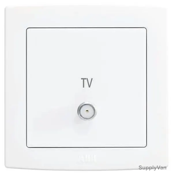 ABB F-Type Sat Socket, AC303, PVC, 1 Gang, 1 Way