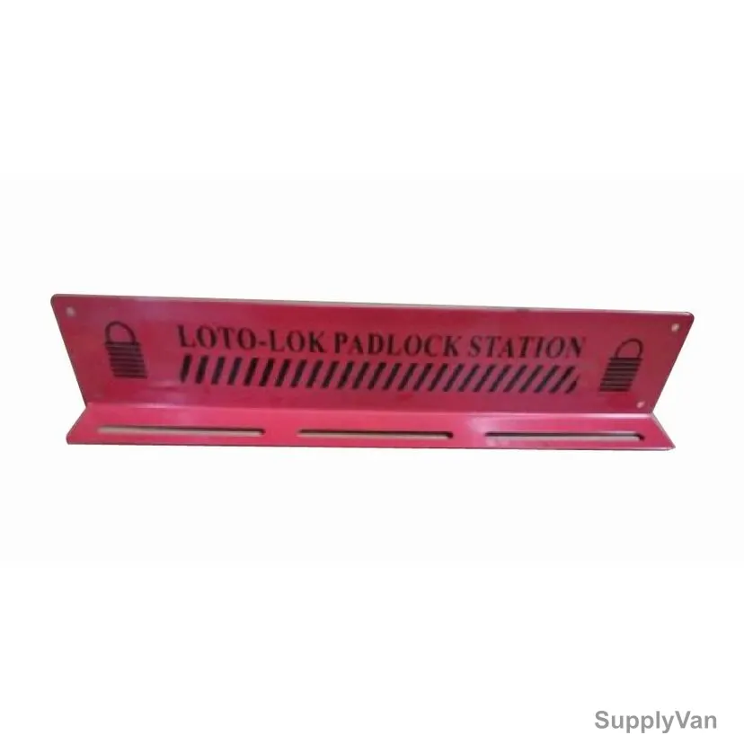 Loto-Lok Padlock Cabinet, PS-HANG18, 18 Locks, 80 x 400MM, Red