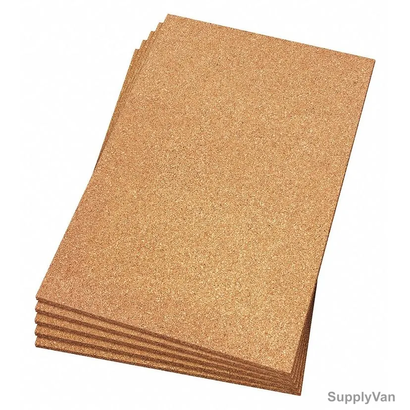 Binded Cork Sheet, Resin, 25MM Thk, 610MM Width x 915MM Length, Light Brown