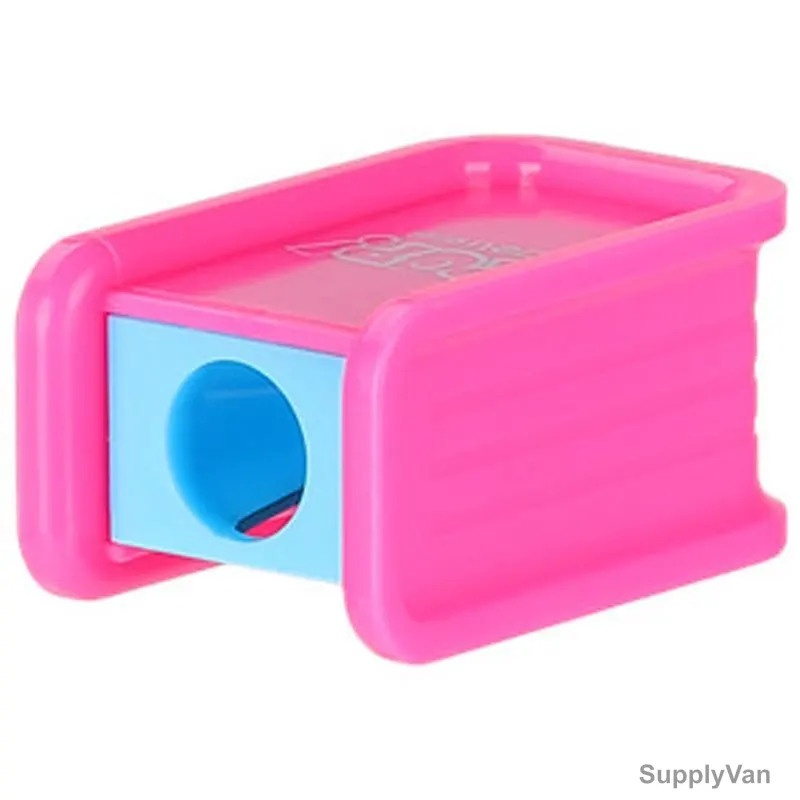 Deli Pencil Sharpener, ER00106, 1 Hole, 8MM Hole Dia, Pink
