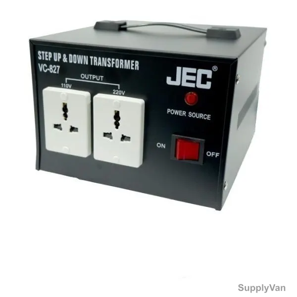 JEC Step Up and Down Transformer Voltage Converter, VC-827, 2000W, Black