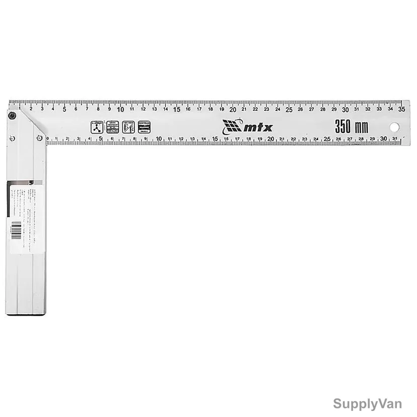 Mtx Square Ruler, 324739, Aluminium, 350MM
