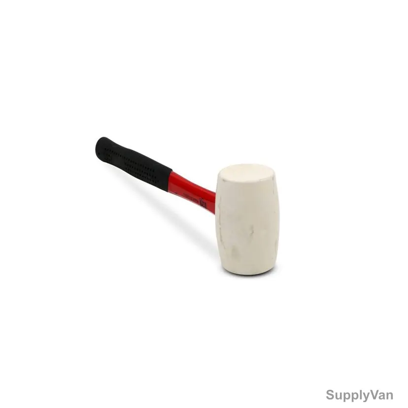 Perfect Tools Rubber Hammer, MC183-RUB32O, 32 Oz, Red/White