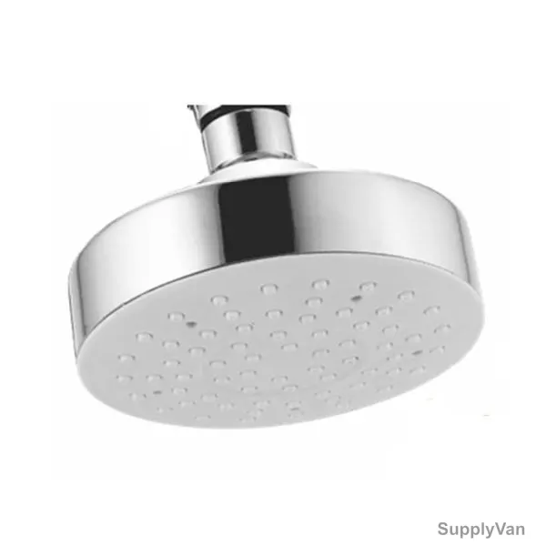 Touch Round Over Head Shower With Silicon Nozzle, 100MM Dia, Chrome
