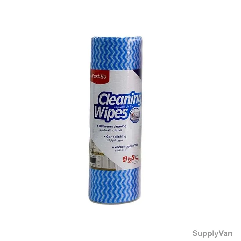 Akc Reusable Cleaning Wipe, JC12, 33CM Width x 33CM Length, Blue