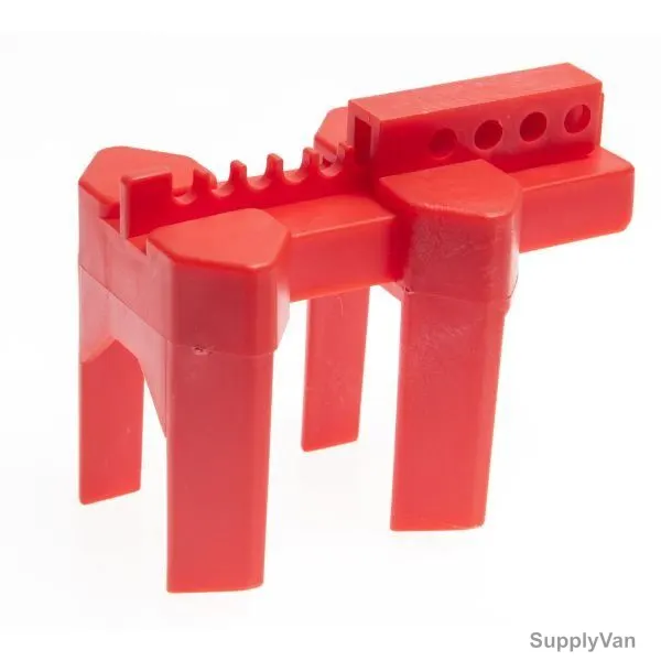 Loto-Lok Ball Valve Lockout, VL-BV-1032TL, Polypropylene, 10-32MM, Red — image 1