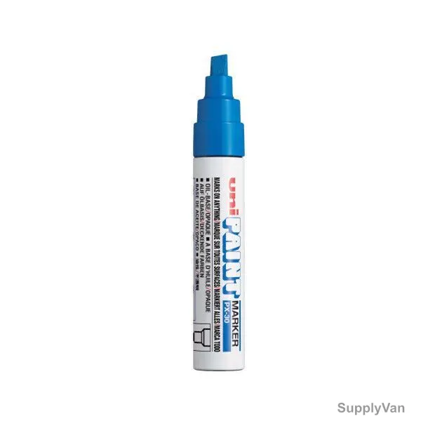 Uni-Ball Chisel Tip Paint Marker, PX30-BE, 5.0MM Tip Size, Blue, 12 Pcs/Pack