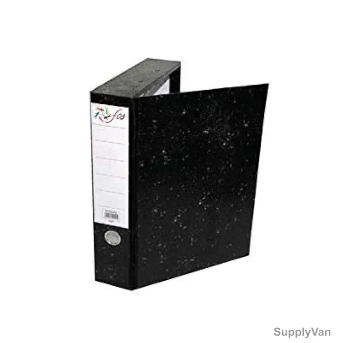 Deluxe Laminated Rigid Closed Box File, F/S, Black — image 1