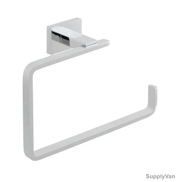 Vado Towel Ring, Level, Wall Mounted, Chrome, Silver — image 1