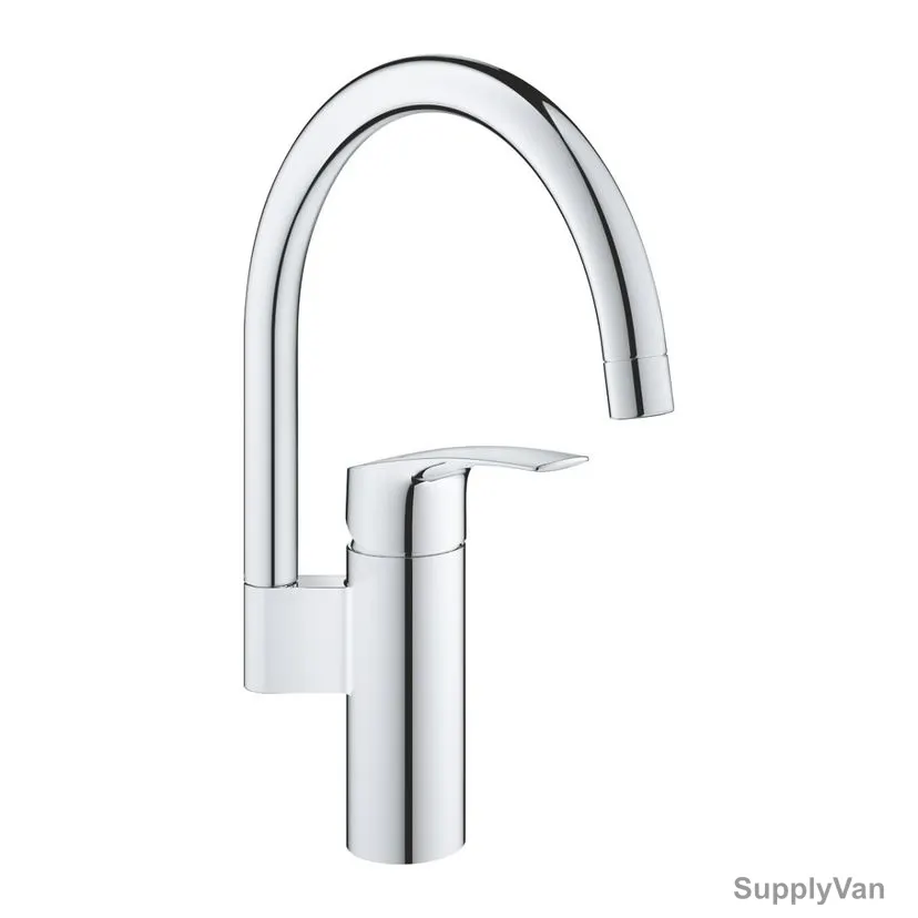 Grohe Single Lever Sink Mixer, 3320230F, Eurosmart, Metal, 1/2 Inch, Starlight Chrome Finish — image 1