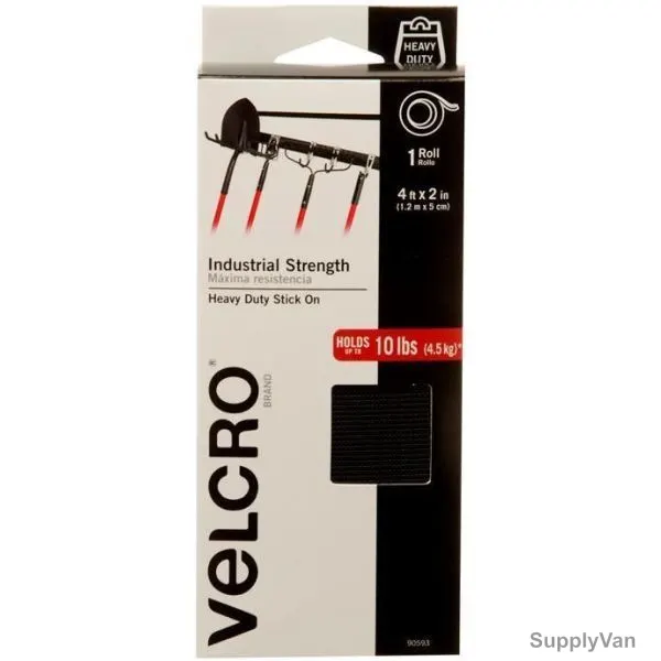 Velcro Stick on Tape, 1.2 Mtrs, Black
