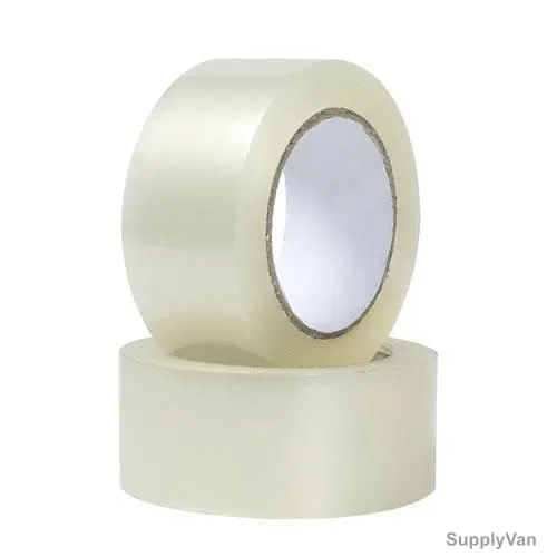 Asmaco Masking Tape, PVC, 2 Inch, Clear, 36 Pcs/Carton