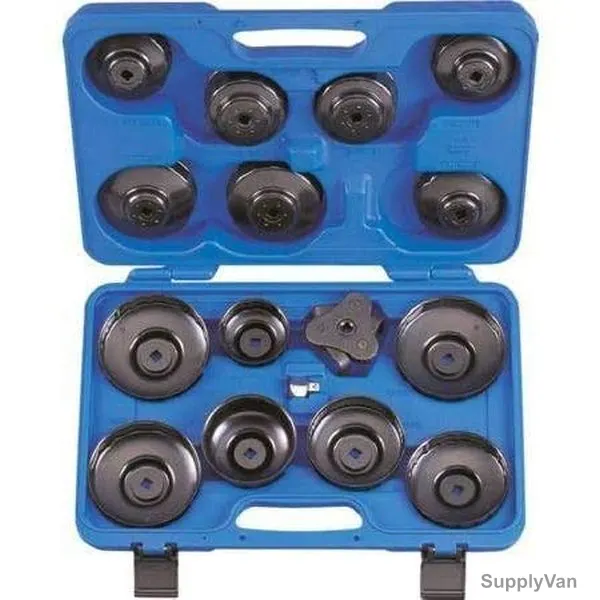 Kingtony Cup Type Oil Filter Wrench Set, 9AE2016, 3/8 Inch Drive, 16 Pcs/Set — image 1