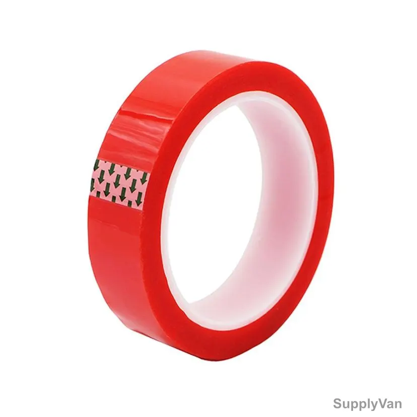 High Temperature Masking Tape, 24MM x 66 Mtrs, PET, Red