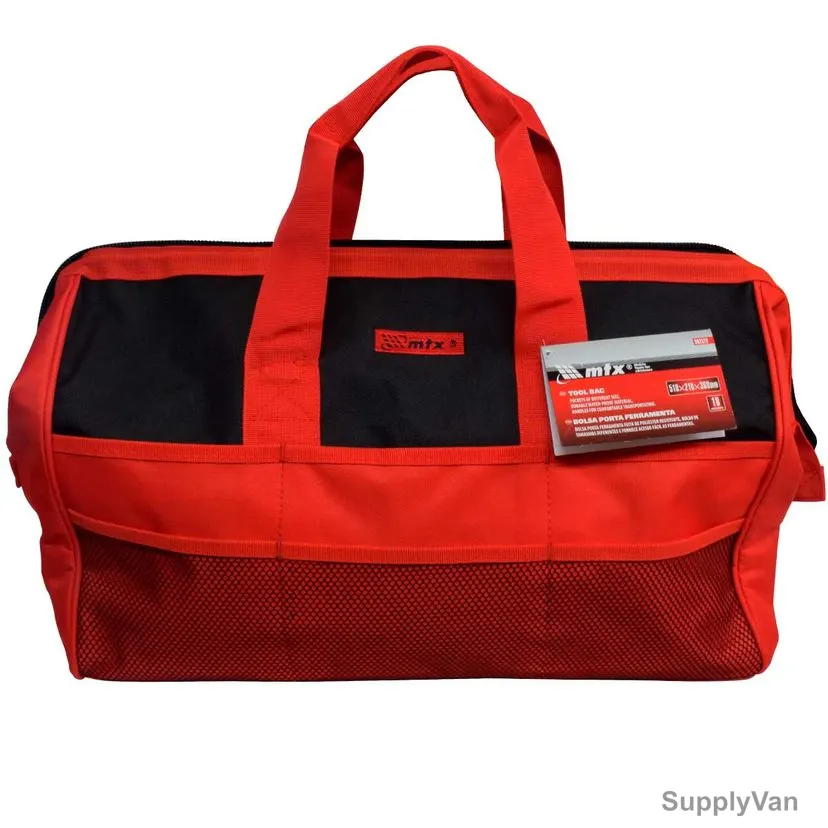 Mtx Hand Tool Bag, 902529, 18 Pocket, Black/Red