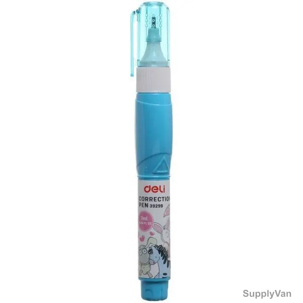 Deli Correction Pen, E39299, 7ML, Blue