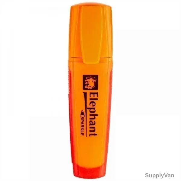 Elephant Highlighter, 206871PK4, Orange, 4 Pcs/Pack