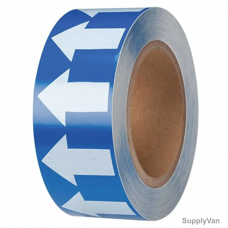 Pipe Marking Arrow Tape, 2 Inch Width x 20 Mtrs Length, Blue