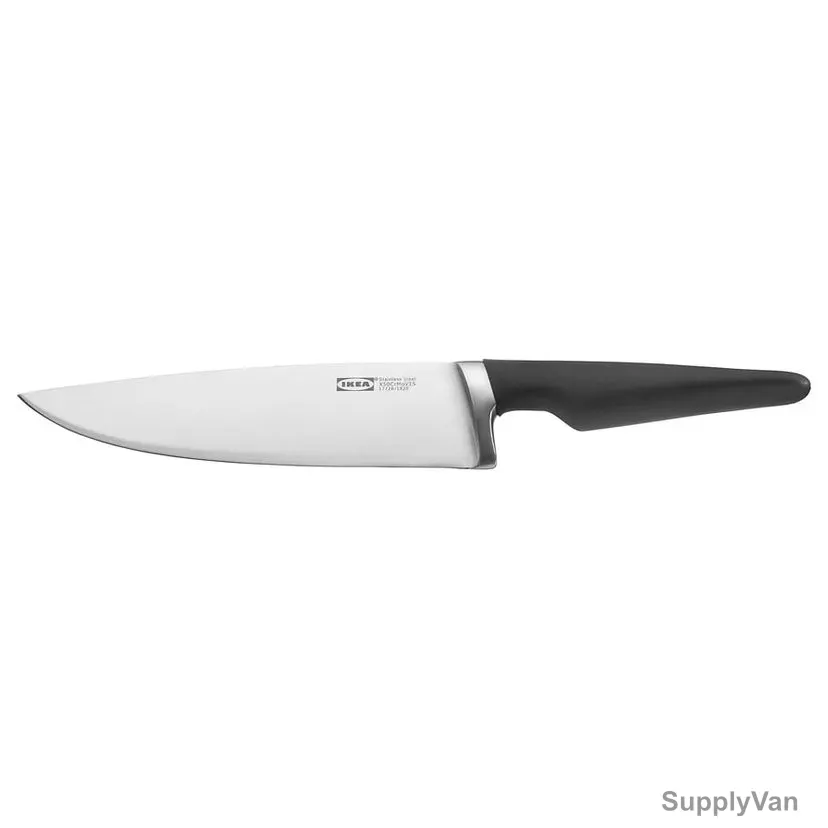 Kitchen Knife, Stainless Steel, 34CM Length, Black/Silver