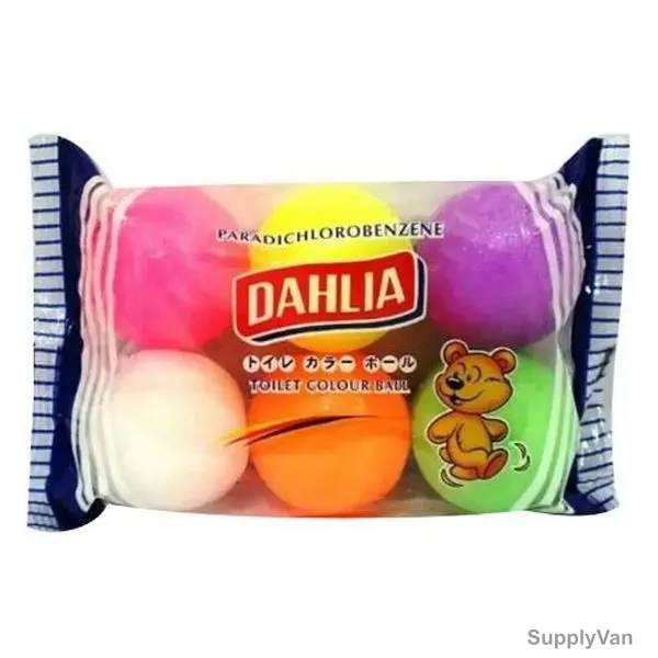Dahlia Toilet Ball, Multicolor, 6 Pcs/Pack