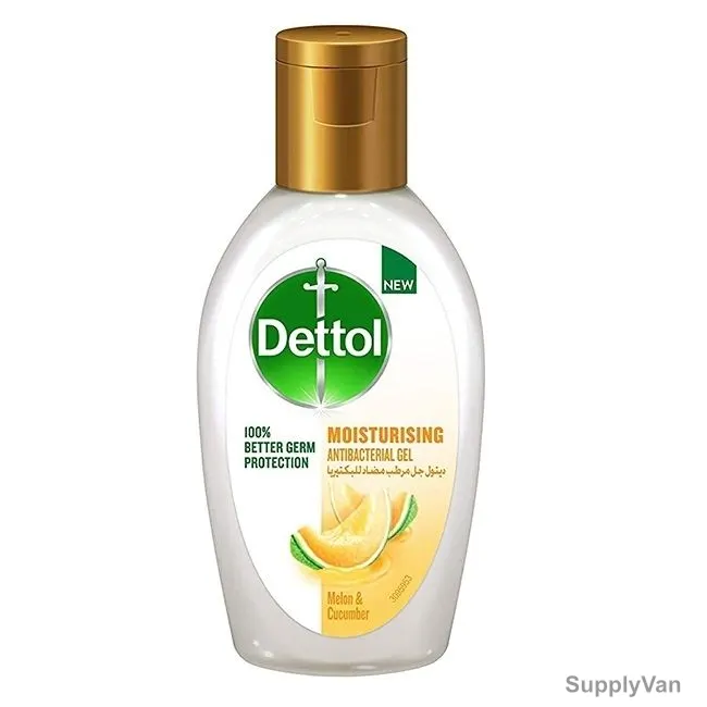 Dettol Moisturizing Hand Sanitizer Gel, Melon and Cucumber, 50ML, 12 Pcs/Pack