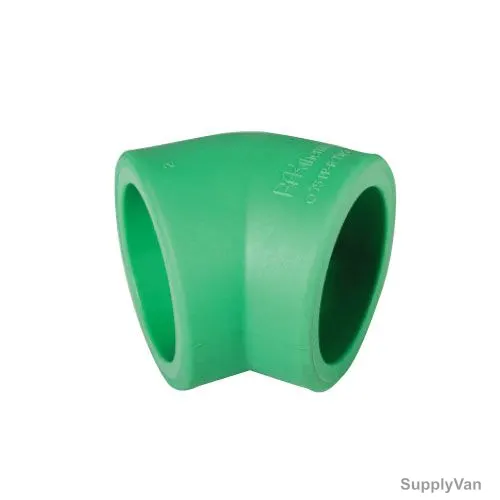 Raktherm Elbow, E3-40, Polypropylene, 45 Degree, 40MM, Green