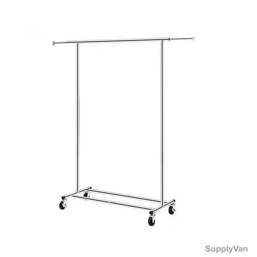 Lennd Heavy Duty Cloth Rack With Extendable Hanging Rail, 100 Kg Loading Capacity — image 1