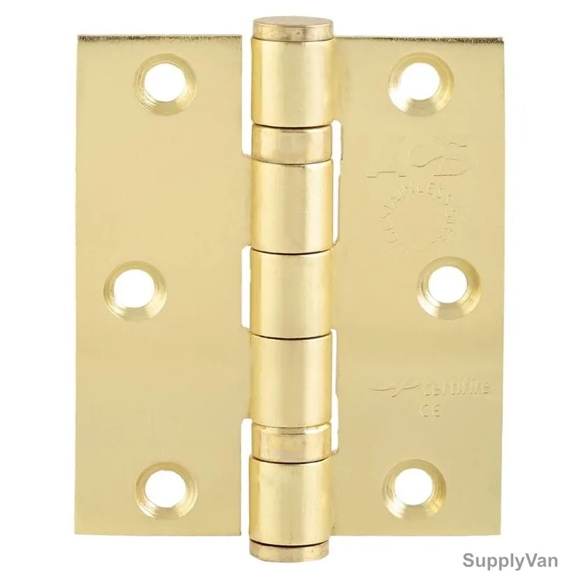 ACS 2 Bearings Stainless Steel Hinge, 32-52-5-4BB-SB, Gold