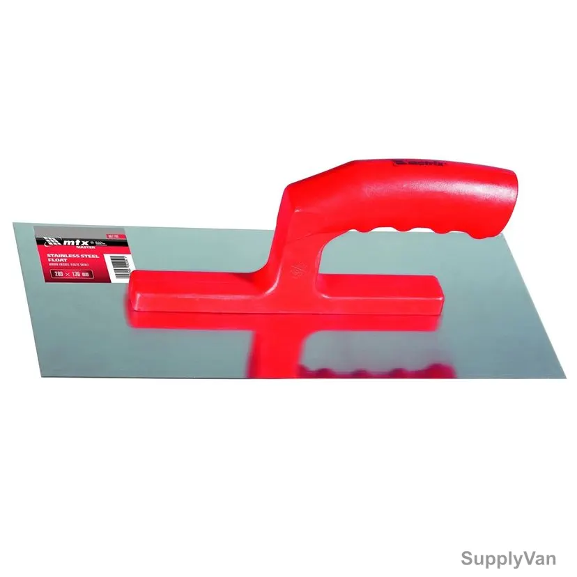 Mtx Float Trowel With Plastic Handle, 867749, Stainless Steel, 130 x 280MM