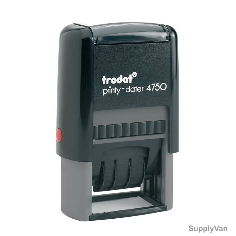 Trodat Printy Self Inking Stamp With Date, 4750, RECEIVED Wording, 41 x 24MM — image 1