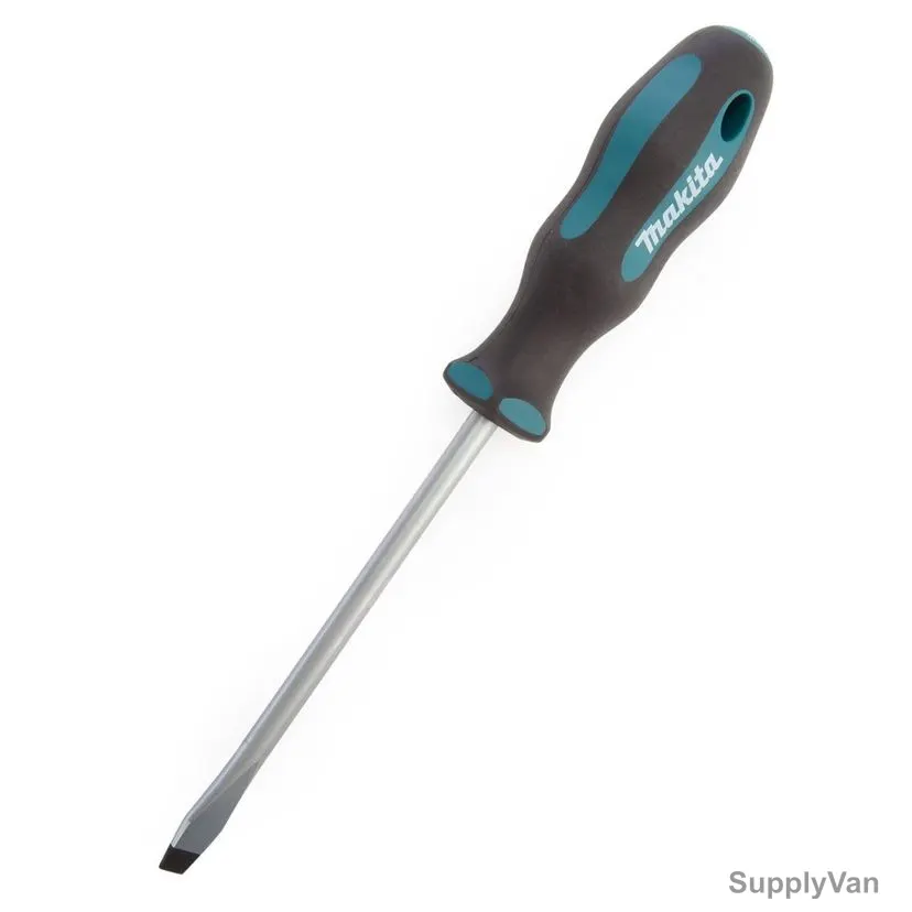 Makita Slotted Screwdriver, B-66058, SL8 Tip Size x 150MM Length