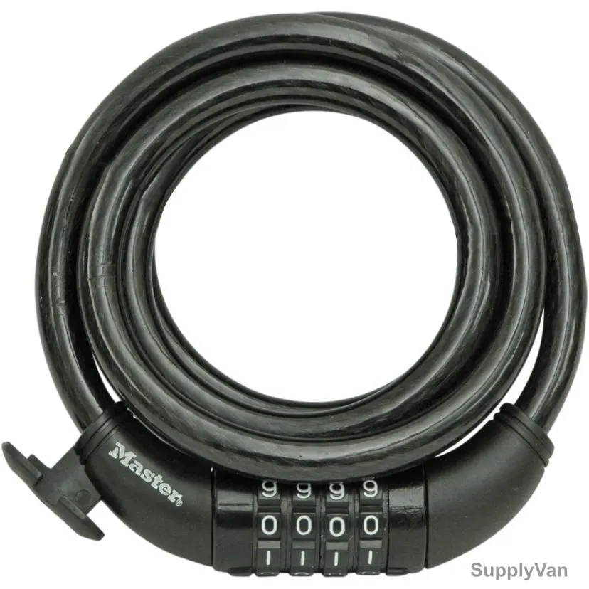 Master Lock Combination Cable Lock Set, ML8190EURDPRO, Braided Steel