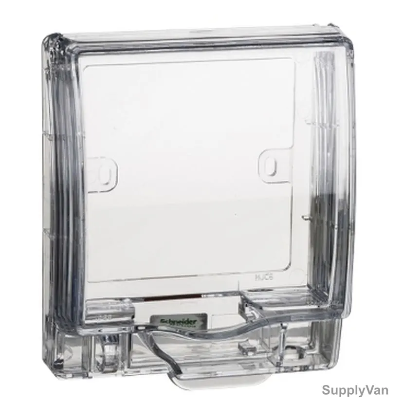 Schneider Electric Single Gang Socket Cover, E223R-TR, 1 Gang, Transparent