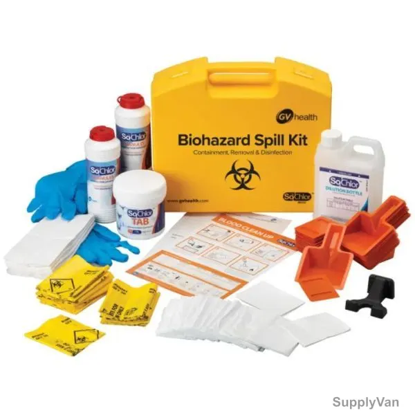 GV Health Multi Biohazard Spill Kit, MJZ017, 207 Pcs/Kit