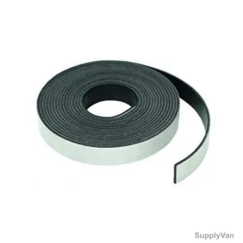 Magnetic Label Roll, PVC, 60.9 Mtrs Length x 50.8MM Width, 0.85MM Thk, Black/White