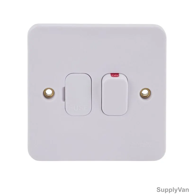 Schneider Electric Fuse Connection Unit With LED Indicator, Lisse, 1 Gang, 13A, White — image 1