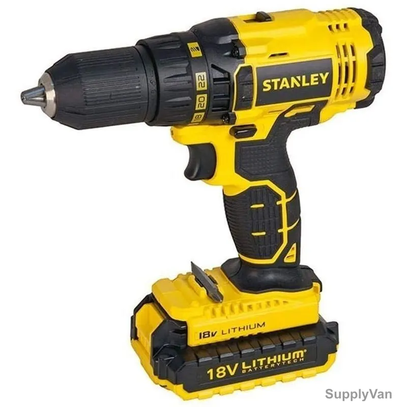 Stanley Cordless Drill Driver, SCD20S2K-B5, 13MM, 18V — image 1