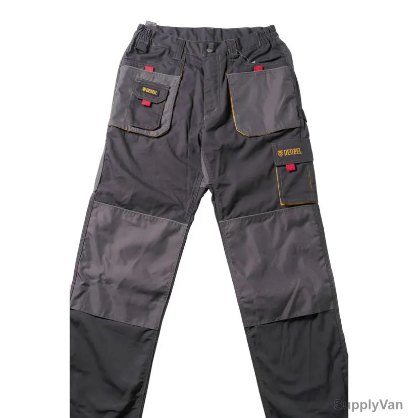 Denzel Work Pants, 7790351, Size38, 65% Polyester and 35% Cotton, Black