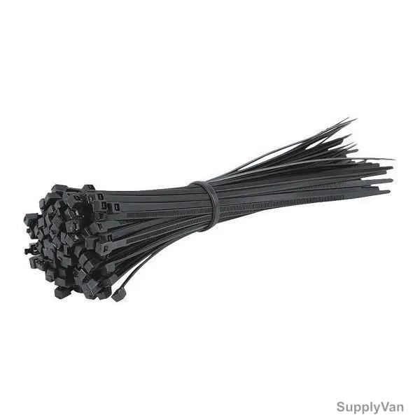 York Nylon Cable Tie, 4.8MM Width x 430MM Length, Black, 100 Pcs/Pack
