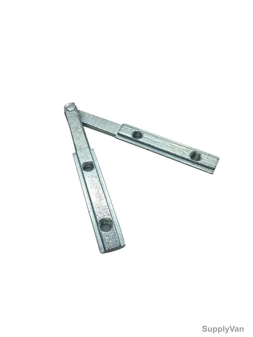 Extrusion Twin T-Sliding Cross Connector, 30 Series, Steel, 4 Hole, 75 x 75MM