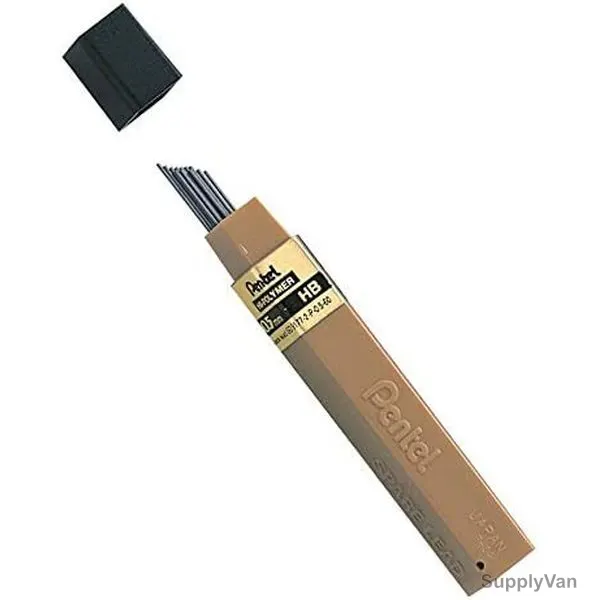 Pentel Hi-Polymer Pencil Lead, PE-100-HB, 0.5MM, 12 Pcs/Pack