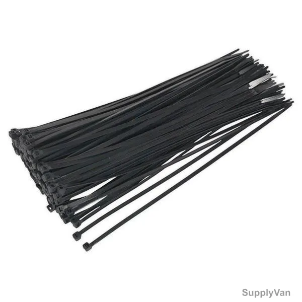 Nylon Cable Tie, 3.6MM Width x 300MM Length, Black, 100 Pcs/Pack