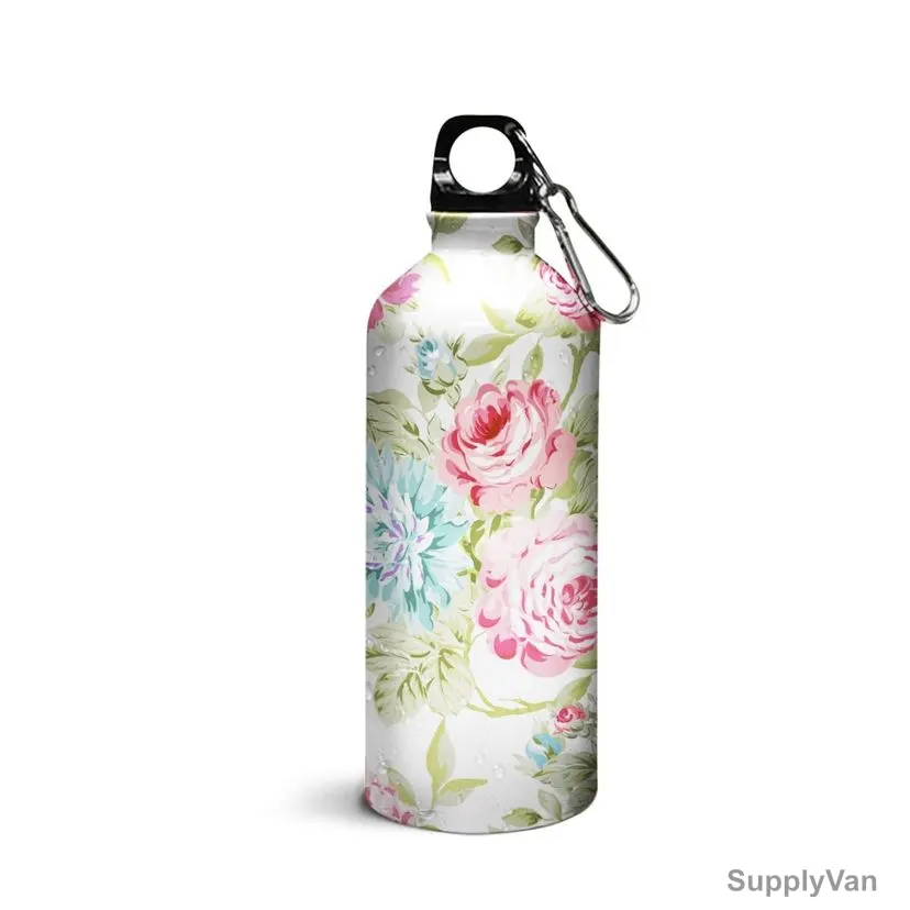 Wackylicious Floral Sipper Water Bottle, 600ML, Multicolor — image 1