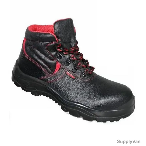 Lancer High Ankle Labor Safety Shoes, TP-109, Model S, Genuine Leather, S3 SRA, Size40, Black — image 1