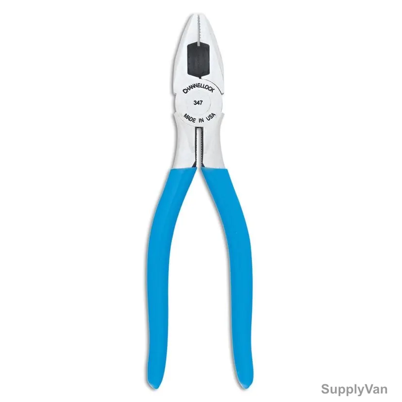 Channellock Round Nose Lineman Plier, CL-347, 7.25 Inch