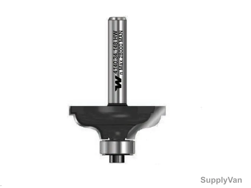 Witox Ogee Filet Router Bit With Ball Bearing, 4140.34.148, TC, 34.9 x 14.3MM — image 1
