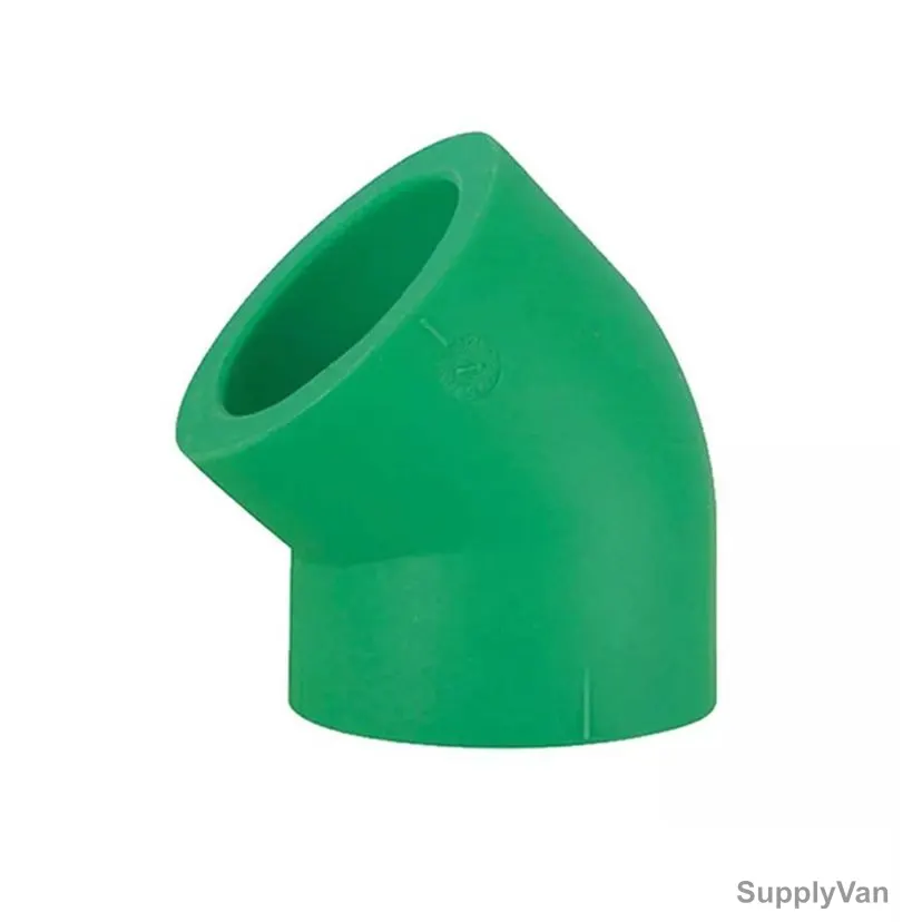 Atlas PPR Elbow, APE4575, 45 Degree, 75MM Dia, PN20, Green