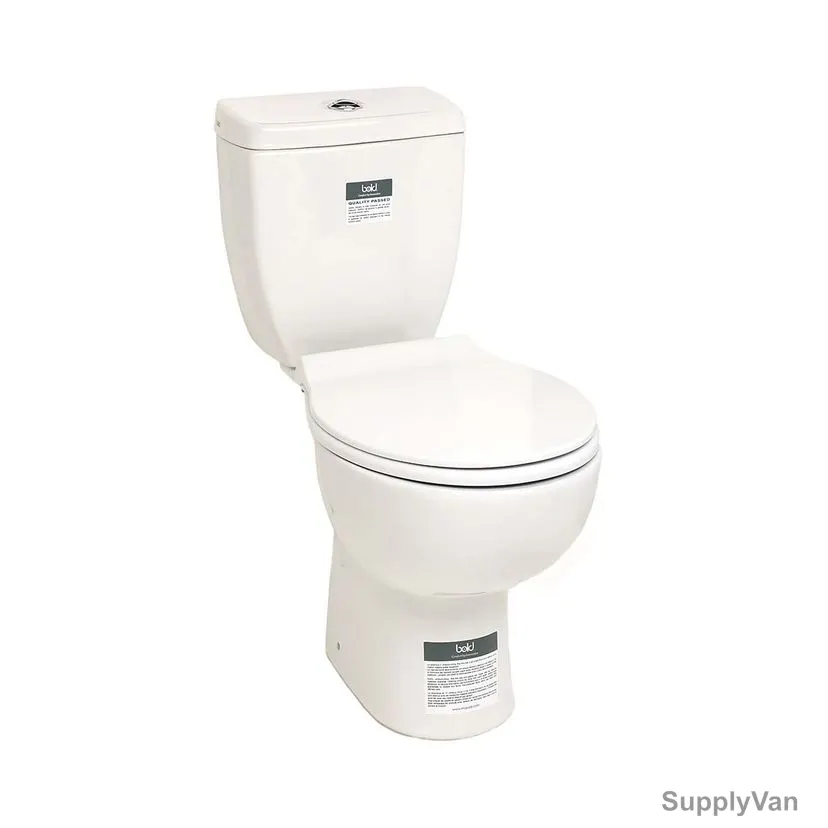 Bold Vera Close-Coupled P-Trap Water Closet, Vitreous China, White — image 1
