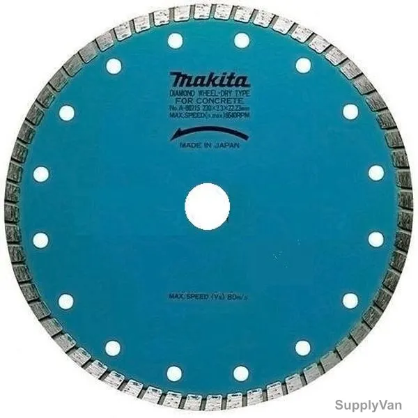 Makita Corrugated Diamond Blade, A-02761, Dry, 125MM, Blue